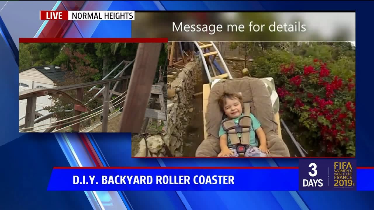 Watch Man S Homemade Roller Coaster Up For Grabs In San Diego