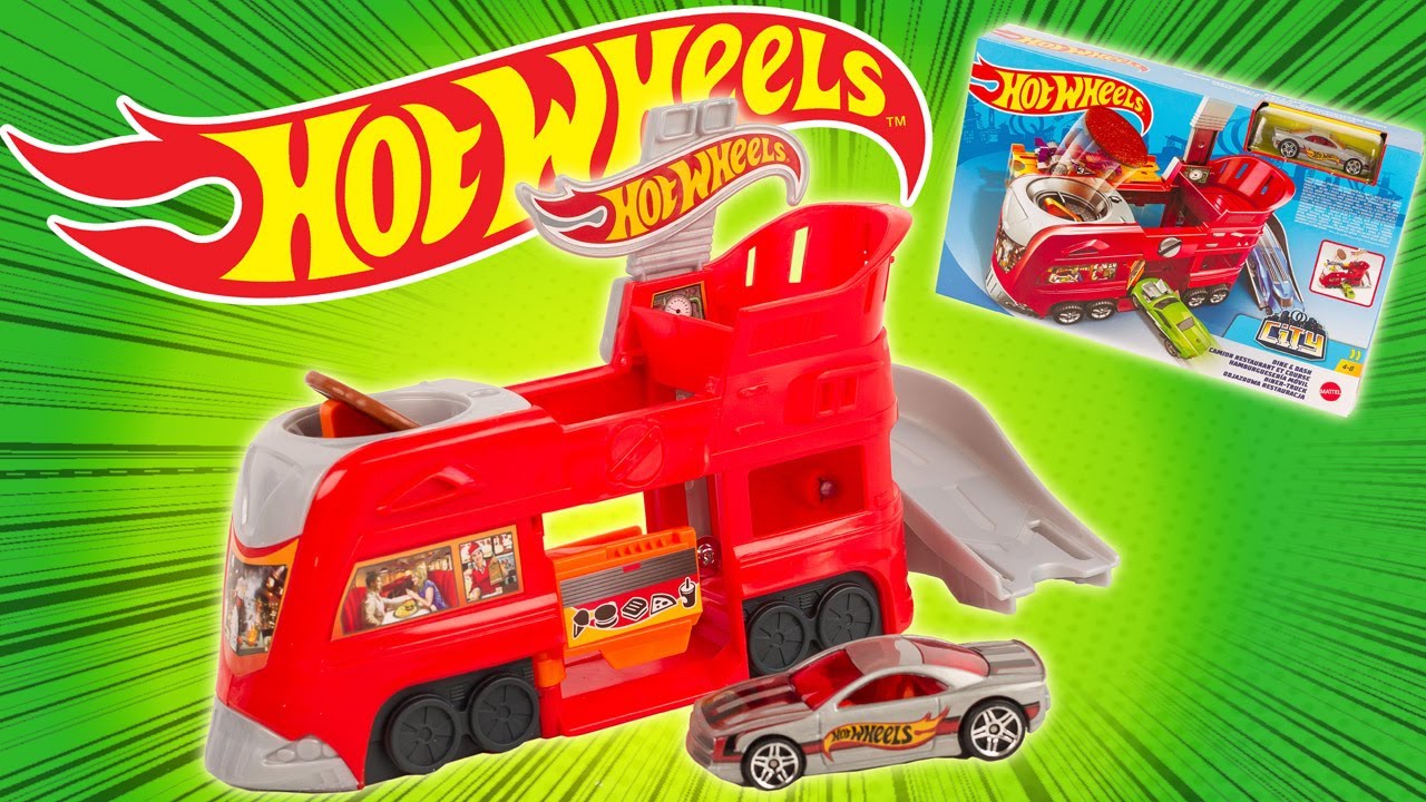 Hot Wheels City Le camion Restaurant et Course Piste d'extension 