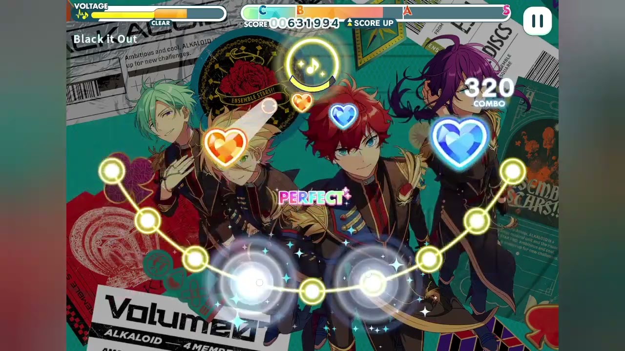 [Ensemble Stars] ALKALOID - Black Out See Saw [EXPERT Lv. 28+] FULL COMBO