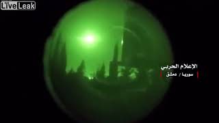 Syrian S-200 And Pantsir-S1 Air Defense Systems Intercepting Missiles