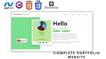 Personal Portfolio website using ASP.NET, C#, HTML, CSS and BOOTSTRAP