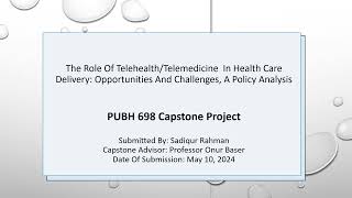 Capstone PPT Presentation Sadiqur Rahman