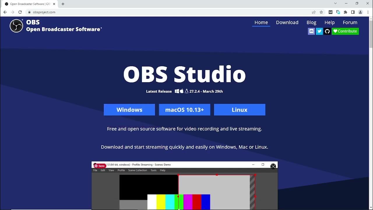 Obs files. OBS Live.