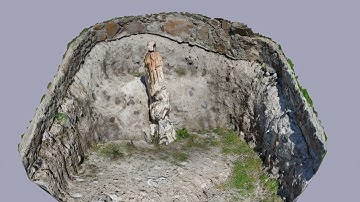 Horizontal Agisoft Metashape video of a 3D model created from ground photos