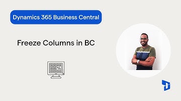 How to freeze columns in Business Central?