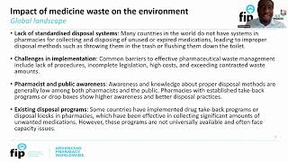 Global perspectives and initiatives on safe medicines disposal (CPD Bite)