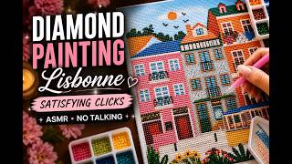 Every Click Sounds So Satisfying 💎 Lisbon Diamond Painting ASMR | No Talking