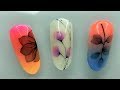 Дизайн ногтей акварельными красками / Акварель на ногтях / WATERCOLOR NAIL DESIGN