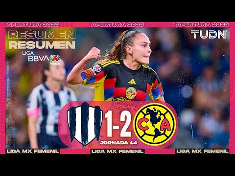 Highlights and goals - Rayadas vs. América | Liga MX Femenil - Matchday 14 Apertura 2025 | TUDN