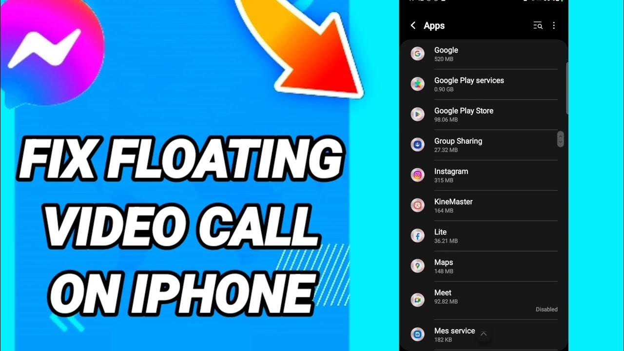 How to fix floating video call on iphone On Messenger YouTube