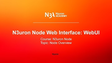 N3uron Node Web Interface: WebUI