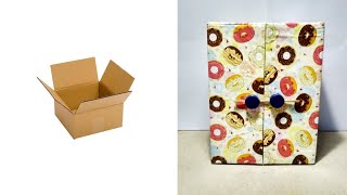 Cara membuat almari dari kardus bekas ...