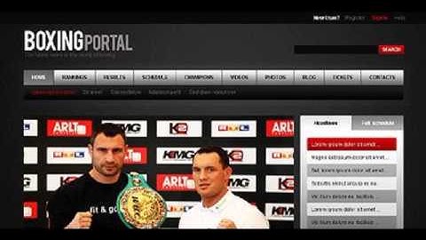 Preview White _ Black Boxing Drupal Theme by Mercury TMT