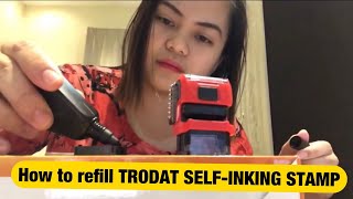 How to refill TRODAT SELF-INKING STAMP