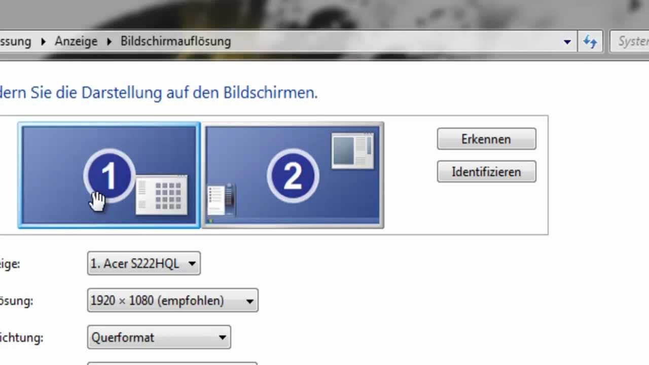 Tutorial - 2 Bildschirme an einen PC anschließen [German/Deutsch] - YouTube