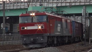 EH500-63牽引3085ﾚと前後の貨物列車　府中本町　2019/04/18