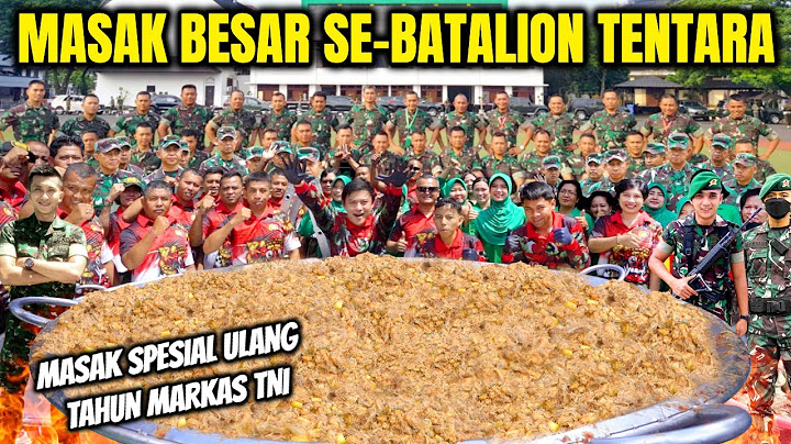 DICULIK TENTARA BUAT MASAK DI ULANG TAHUN MARKASNYA!
