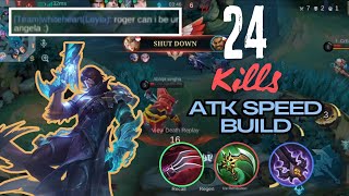 24 Kills Roger Phantom Pirate Aggressive Gameplay Mobile Legends