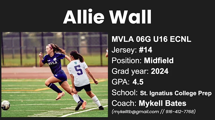 Allie Wall: Fall 2021 Highlights MVLA 06 ECNL