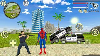 Spider Rope Hero Vice Town - Fun At Miami City ( iOS , Android ) screenshot 3