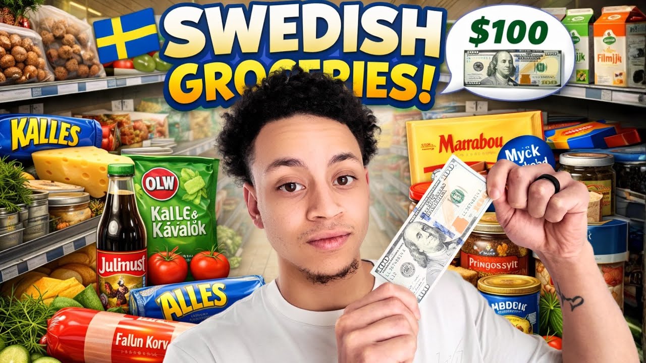 What $100 gets 2 Americans in a Swedish grocery store , so UNEXPECTED