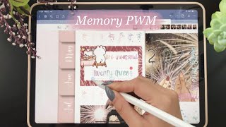 🎉 Digital Memory Plan With Me 🎉 New Year’s Spread and a very confused me …
