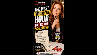 The Most Productive Hour You're Not Scheduling | Strategic Thinking for Business Growth #shorts