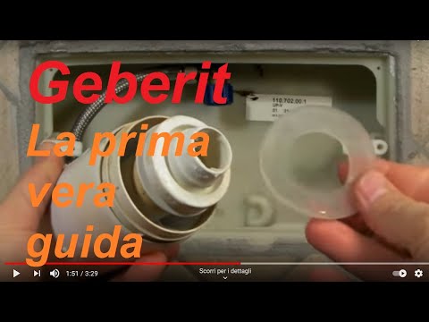 How to repair the Geberit toilet cistern - YouTube