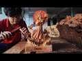Wood Carving - Naruto: Sculpting ITACHI UCHIHA from a piece of Wood.