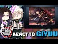 HASHIRA react to GIYUU TOMIOKA 🌊 || 𝘼𝙉𝙂𝙎𝙏 PAST✨ || Gacha reaction