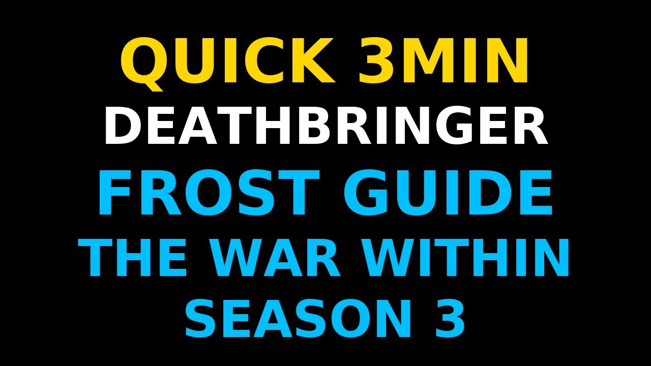Season 3 - Deathbringer Frost DK QUICK AND EASY 3MIN GUIDE - YouTube