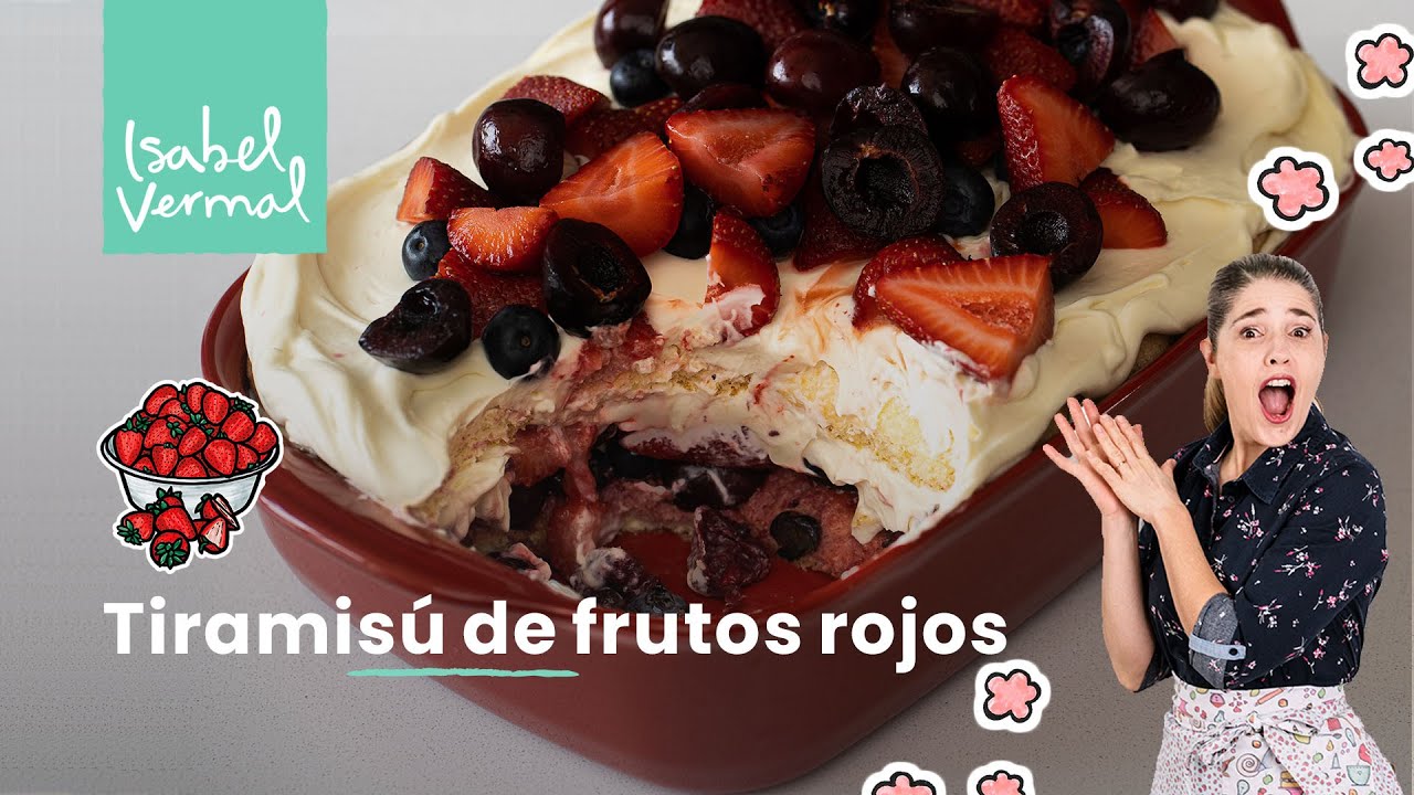 FRUTOS ROJOS CON CREMA DE MASCARPONE  Sin azúcar, con edulcorante 