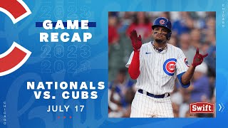 Cubs vs. Nationals Game Highlights | 7/17/23
