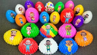 In The Beach : Looking For Pinkfong, Cocomelon Suitcase with CLAY Coloring! Satisfying ASMR Videos