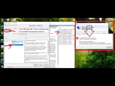 Hướng dẫn Fix lỗi VPS báo This could be due to CredSSP encryption oracle