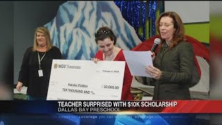 Hixson preschool teacher surprised with $10,000 scholarship