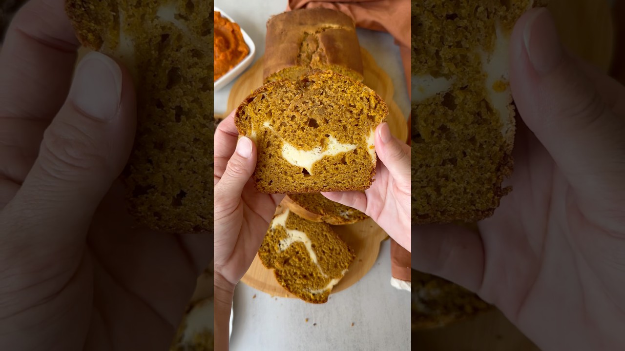Sourdough Pumpkin Cream Cheese Bread 