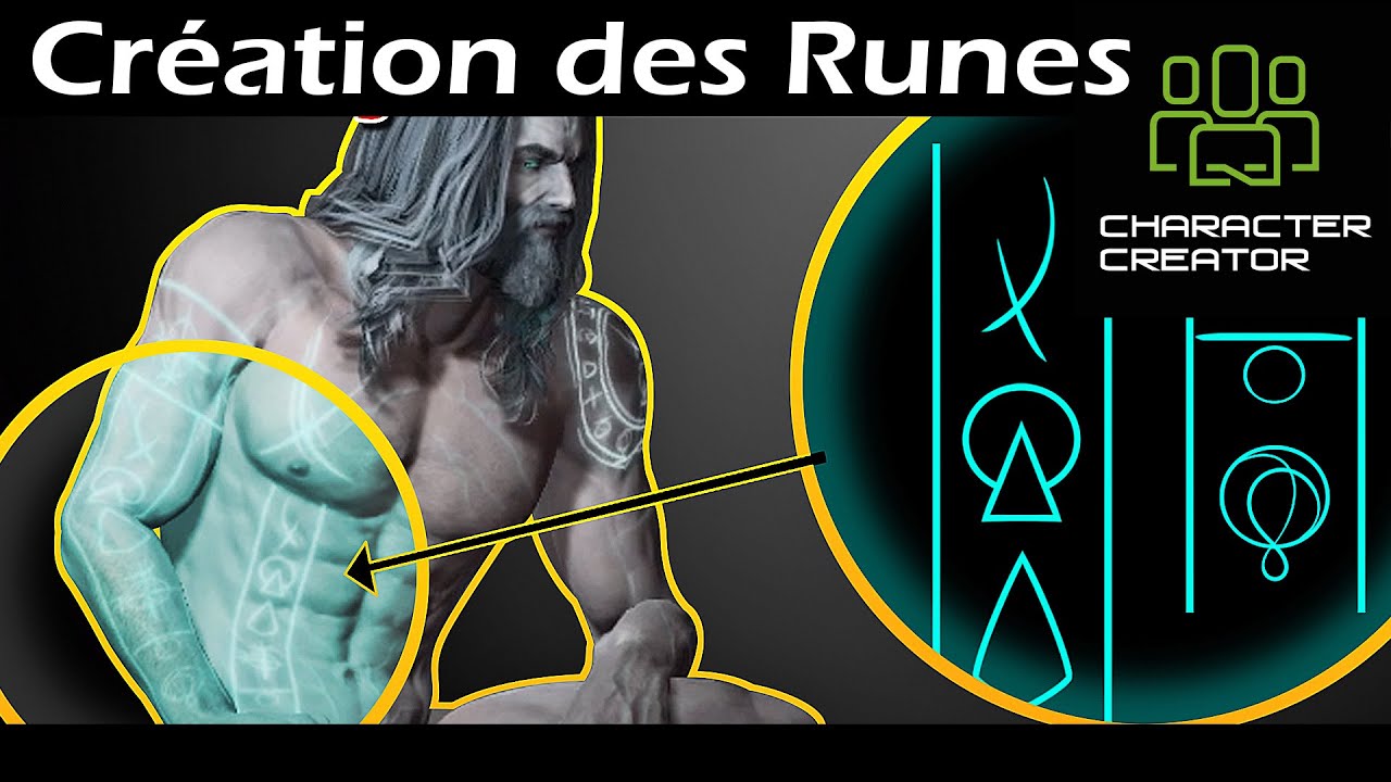 Création Artistique des Runes d'un Personnage