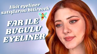 Far ile Eyeliner Nasıl Çekilir ‍♀  Likit Eyelinera SON! ❌ Far ile Buğulu Göz Makyajı