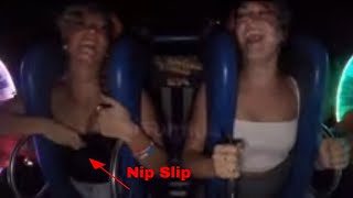 Slingshot Girl Ride - Fun Time Nip Slip