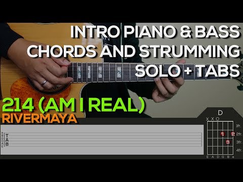 Rivermaya - 214 Guitar Tutorial [INTRO PIANO & BASS, CHORDS AND STRUMMING + TABS]