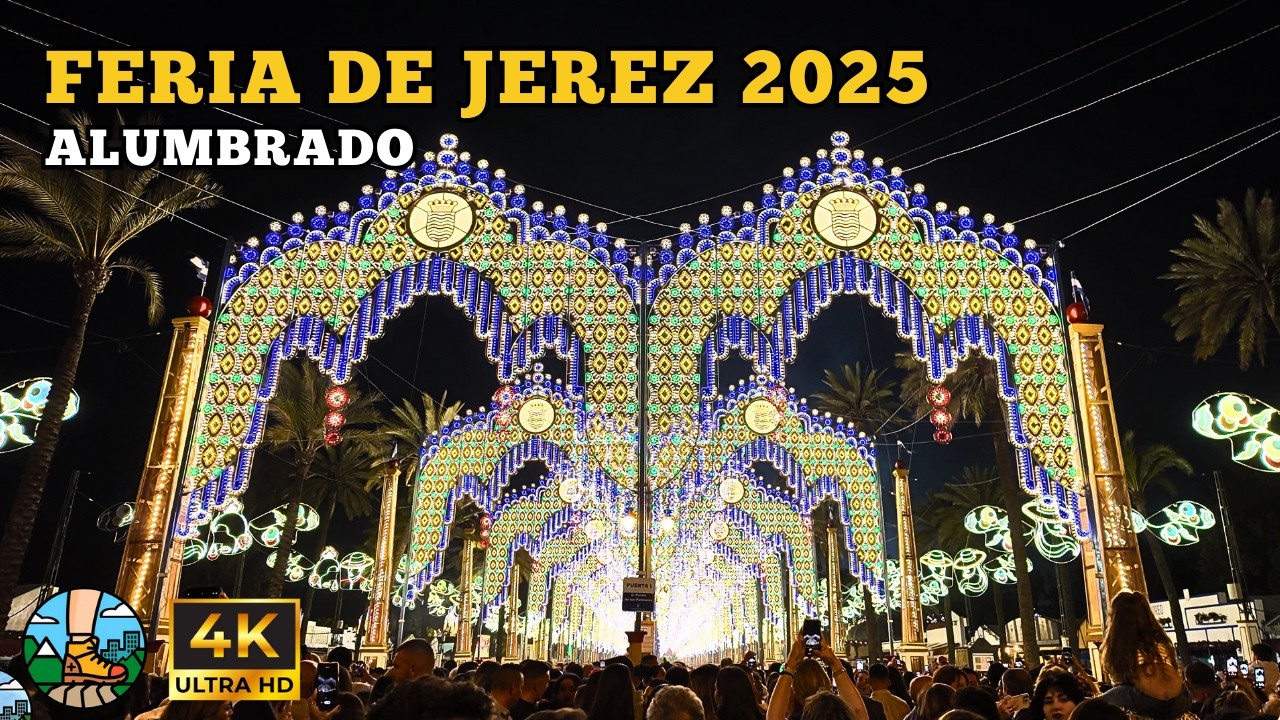 Alumbrado Feria de Jerez 2025 💃🕺 | 🐴 Inauguración Feria Del Caballo 2025