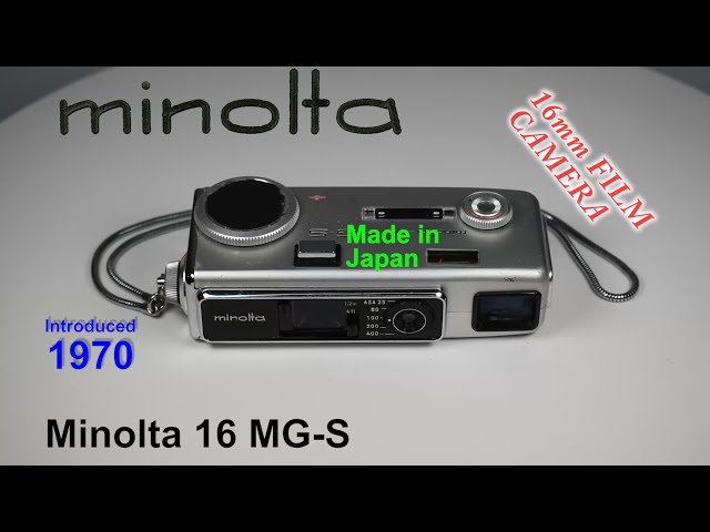 1970 Minolta 16 MG-S - 16mm Film Camera - YouTube