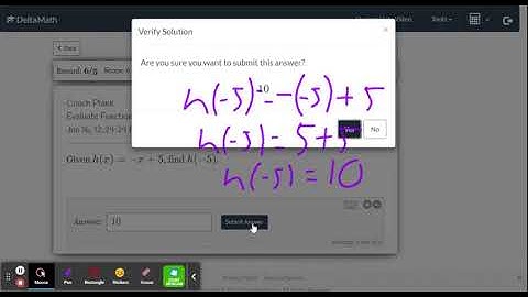 DeltaMath: Evaluate Functions (Level1)