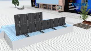 Desay LED - M series outdoor rental LED screen installation video