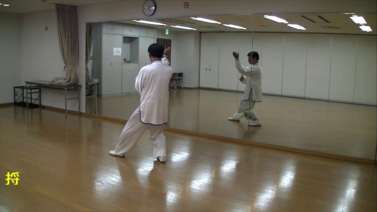 24式太極拳【鏡】背面右 - YouTube