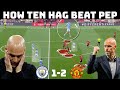 How ten hag broke peps system  tactical analysis  manchester city 12 manchester united