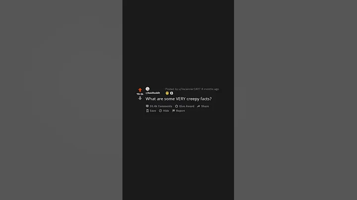 What Are Some Very Creepy Facts? #shorts (r/AskReddit)