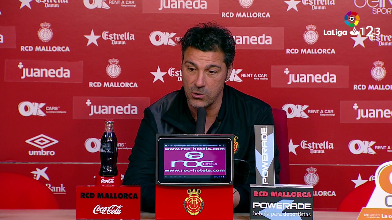 Rueda de prensa de Javier Olaizola tras el RCD Mallorca vs Rayo ...