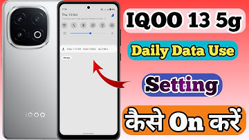 IQOO 13 5g Daily Data Use And Data Speed Setting Kaise On Kare // How To Data Use In IQOO 13 5g